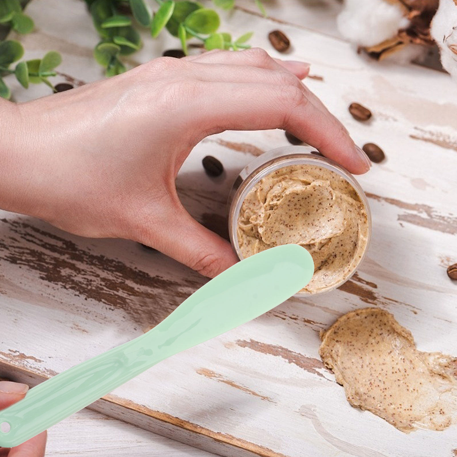 Beauty Makeup Tools - 1 Set Makyaj Spatulası Plastik Kaşık