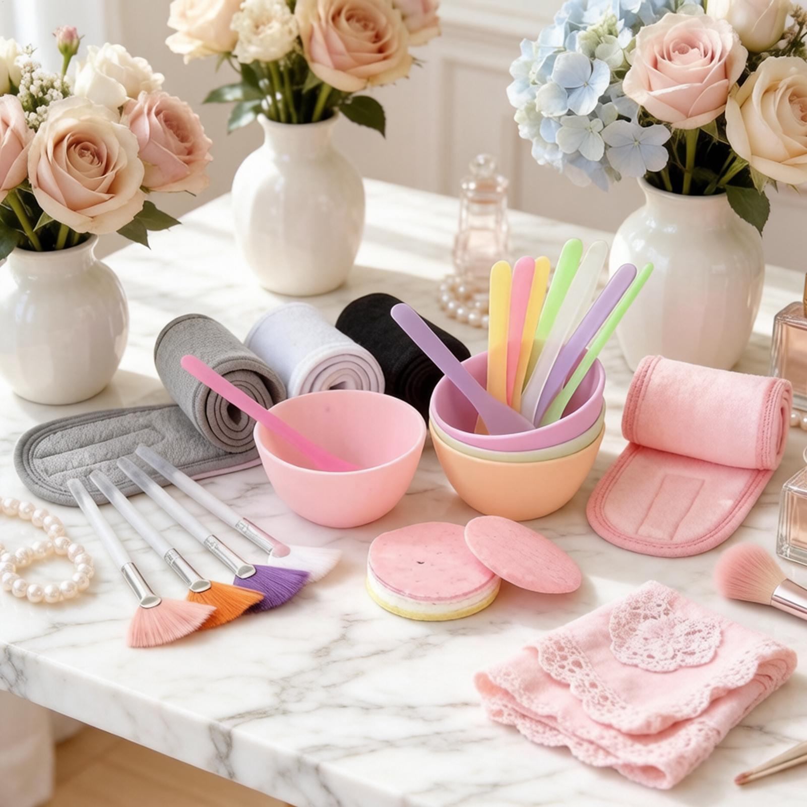Beauty Makeup Tools - Yüz Maskesi Spatulası 37 Parça Silikon