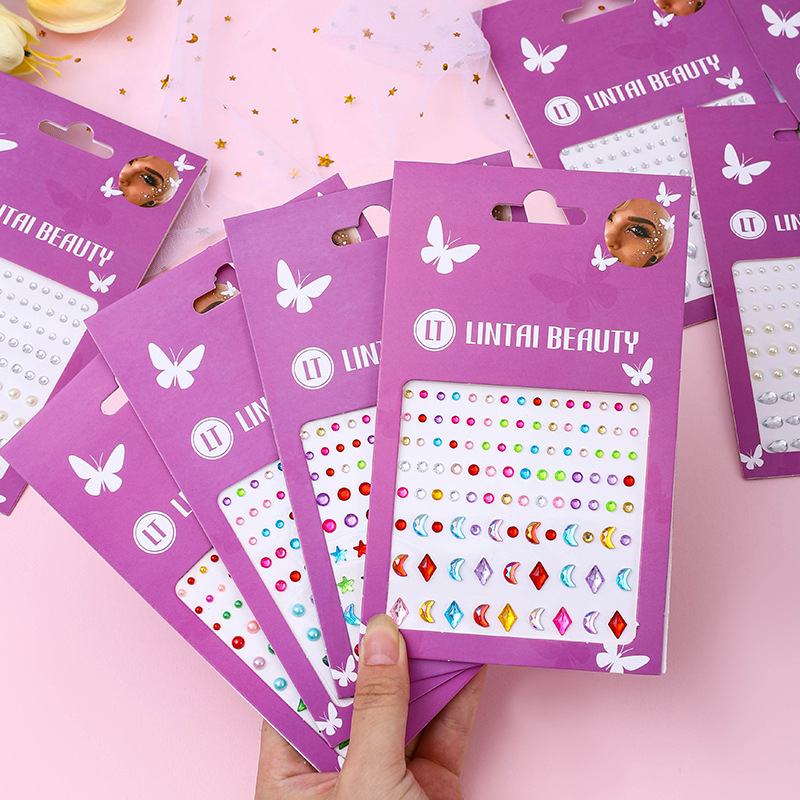 Beauty For You Makeup - Sıcak Satış Yüz Taşları Çıkartmaları Kendinden
