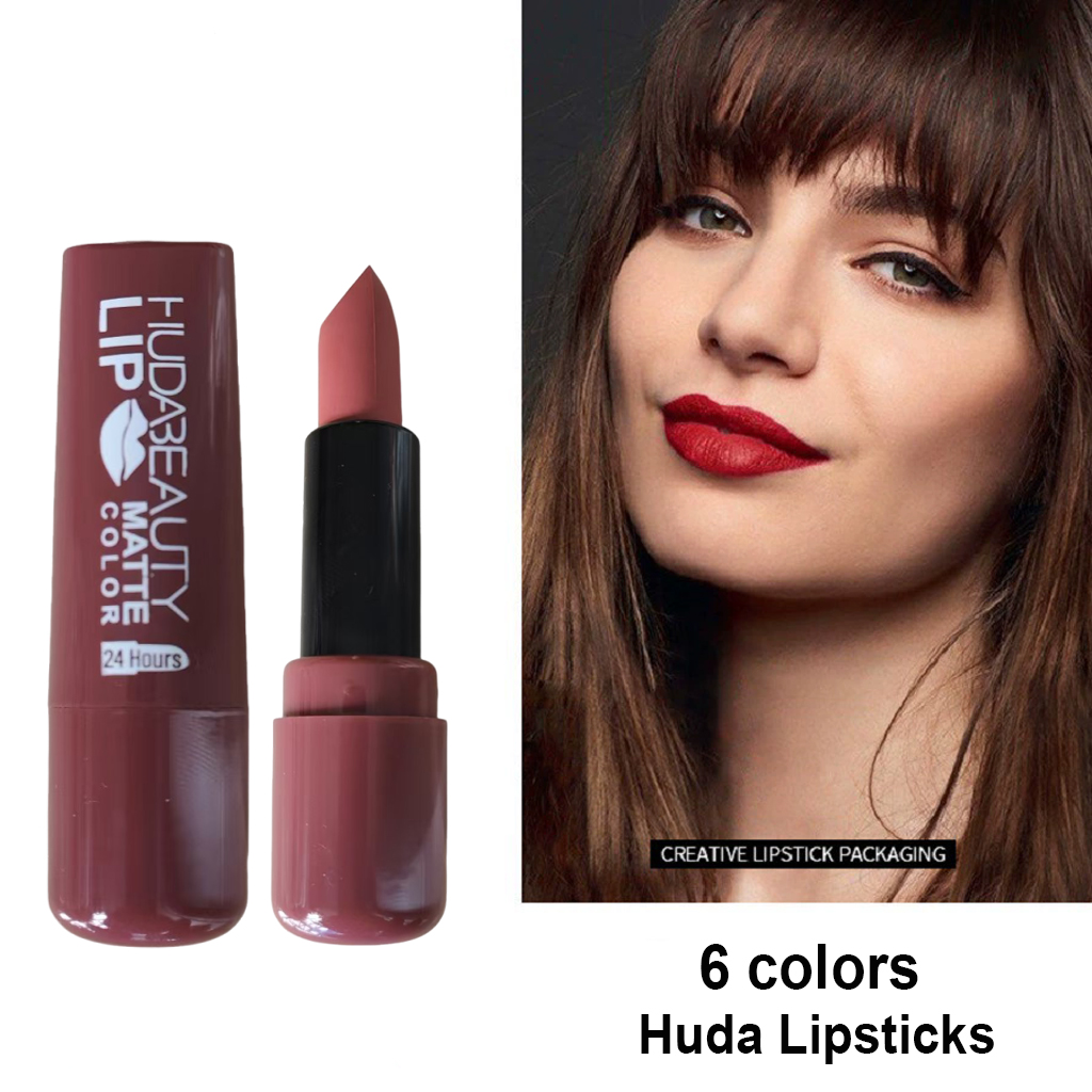Beauty Huda Makeup - 6 renk Ruj Mat 3.8g Huda