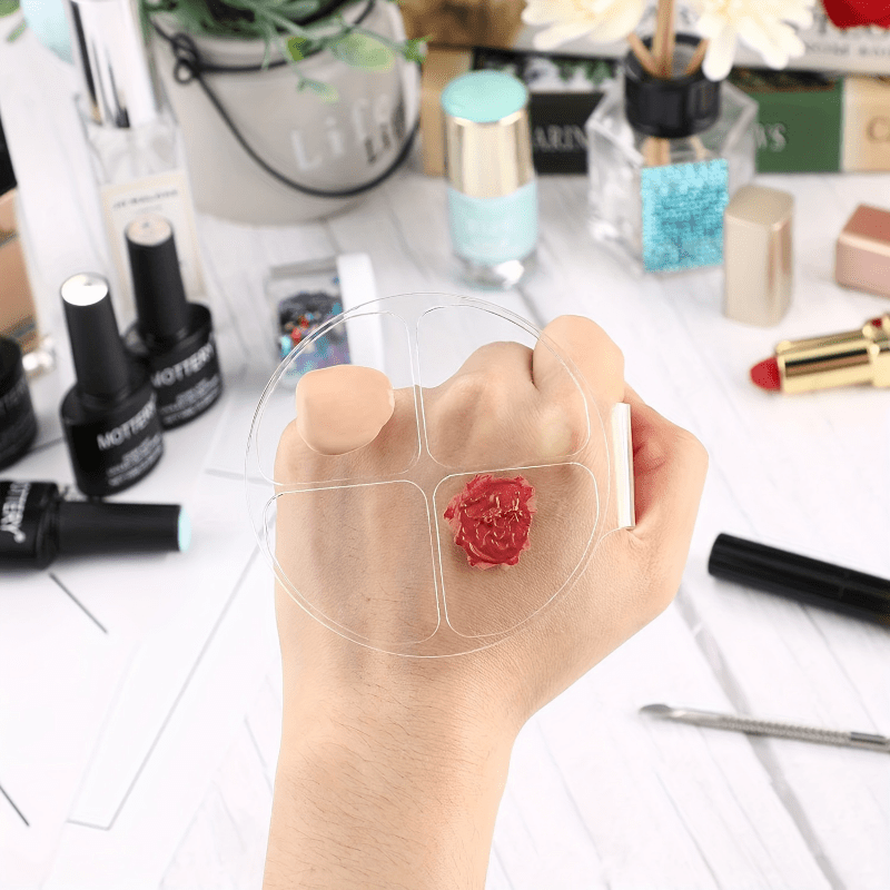 Akrilik Yuvarlak Dört Bölmeli  - Beauty Makeup Tools incelemesi ve fiyatı